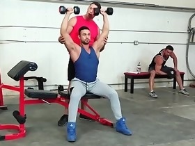 HotHouse Ryan Rose Cumshot For 2 Of His Boys At The Gym