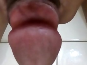 Sexy Indian teen boy masturbating in bathroom