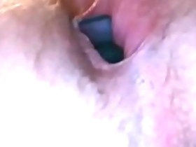 Pushing out vibrating butt plug