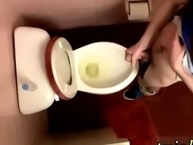 Gay twink molested Unloading In The Toilet Bowl